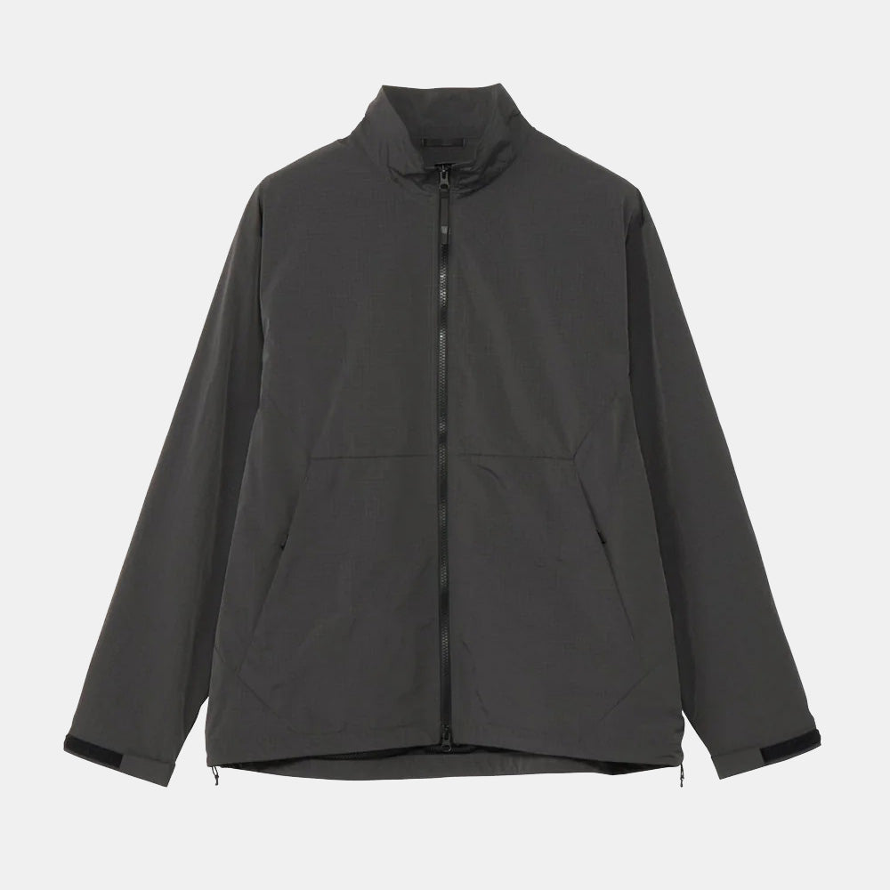 Dope Dyed Rip-stop Wind Jacket - Carbon Grey