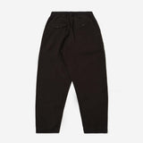 Summer Canvas Pleated Track Pant - Licorice