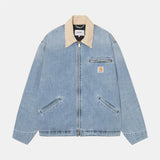 OG Detroit Jacket - Blue/Dusty H Brown (dark used wash)