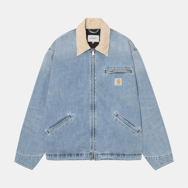 OG Detroit Jacket - Blue/Dusty H Brown (dark used wash)