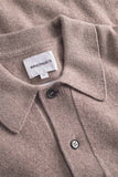Norse Standard Merino Lambswool Polo - Clay