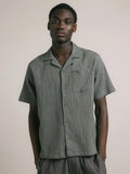 Crammond Shirt -  Green Check Japanese Seersucker