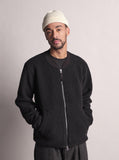 Zip Bomber Wool Fleece - Black