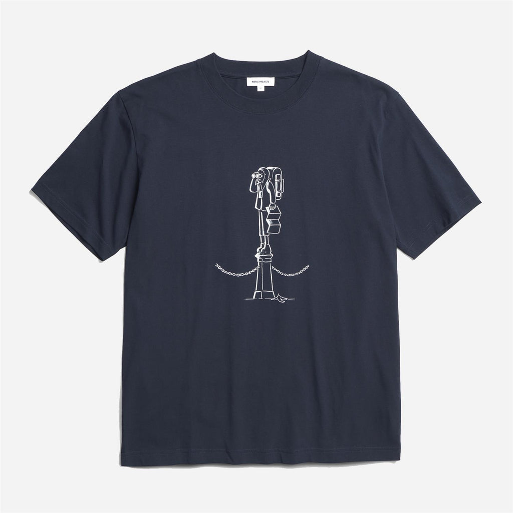 Norse x Daniel Frost MapMaster Print T-shirt - Dark Navy