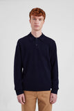 Norse Standard Merino Lambswool Polo - Dark Navy