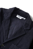 Fine Cord Server Suit Jacket - Dark Navy