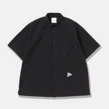 dry soft seersucker SS shirt - navy