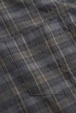 Ole Oversized Wool Check Shirt - Charcoal Grey