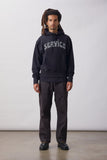 Pigment Herringbone Chef Pants - Black