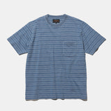 Pocket Tee Indigo Stripe - Sax Blue
