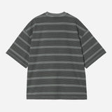 S/S Hanson T-Shirt - Hanson Stripe, Kale Green (garment dyed)