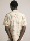 Crammond Shirt - Oatmeal Golf Print