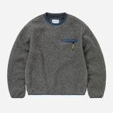 GORE-TEX WINDSTOPPER® Wool Fleece Crewneck - Heather Grey