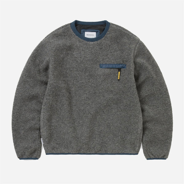 GORE-TEX WINDSTOPPER® Wool Fleece Crewneck - Heather Grey