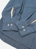 Square Pocket Shirt Brushed Marl Twill - Blue