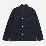 Folke Wide Corduroy Chore Jacket - Dark Navy