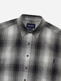 Nep Shadow Check Shirt - Navy