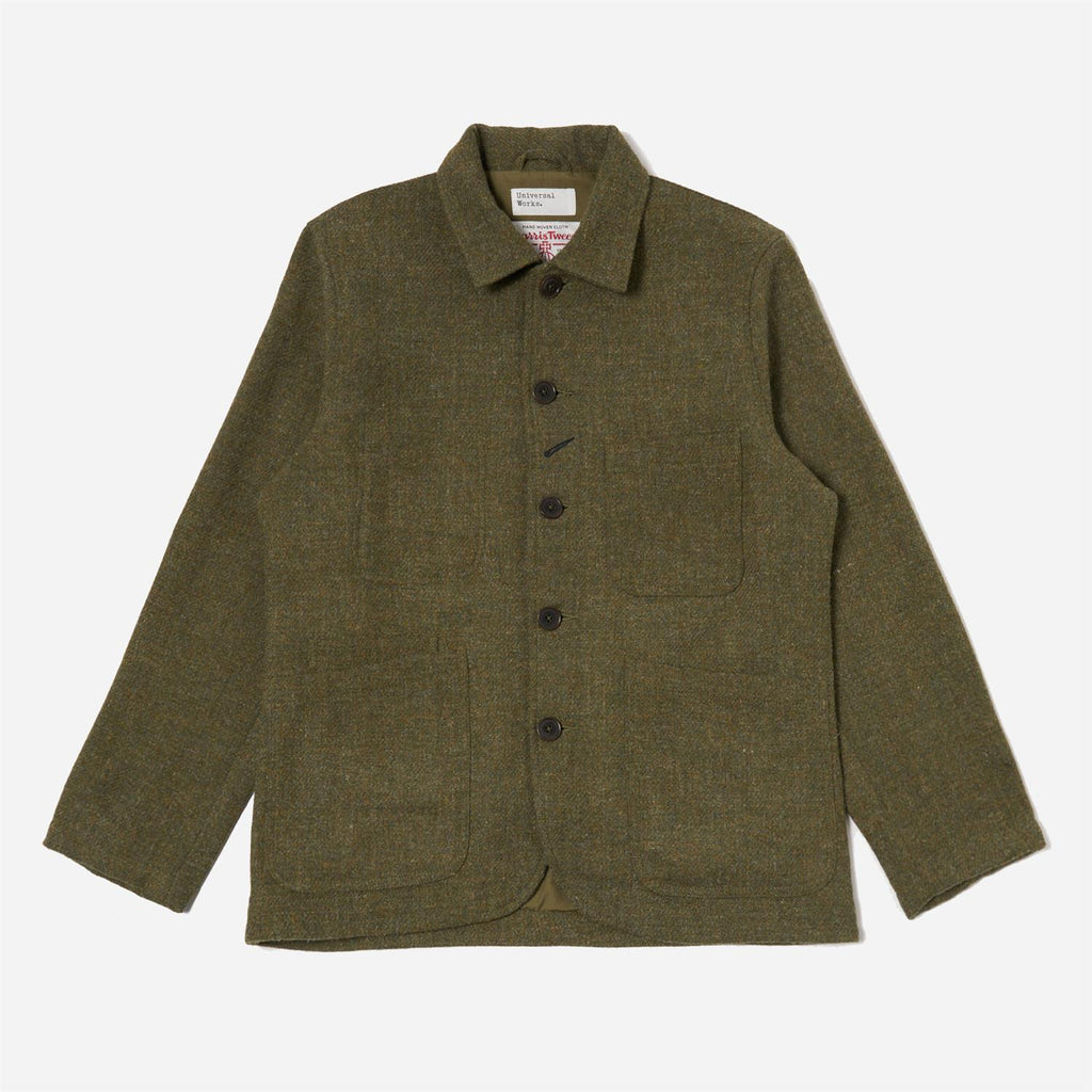 Bakers C Jacket  Harris Tweed - Plaid Green