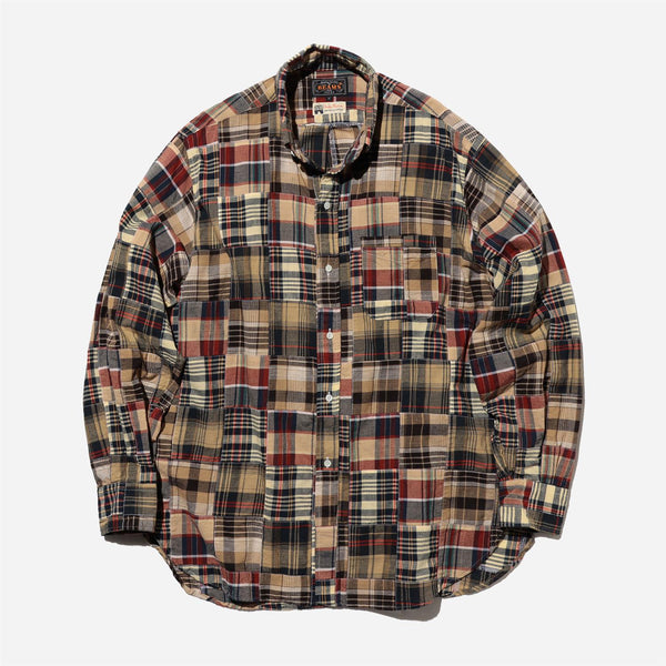 B.D. Classic-fit Patchwork Madras - Brown
