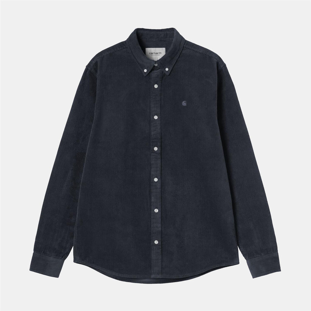 L/S Madison Cord Shirt - Dark Navy