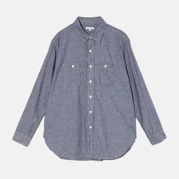 Work Shirt - Grey Cotton Chambray