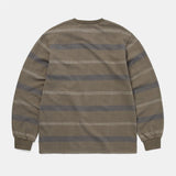 Brushed Striped L/S Tee - Olive