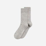 Bykle Heavy Cotton Twist Sock - Light Grey Melange