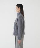 wool fleece pullover - gray
