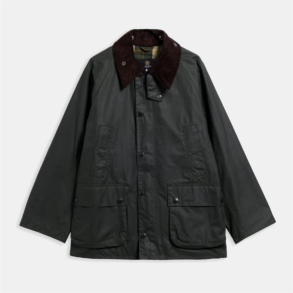 Oversized Bedale Waxed Jacket - Sage