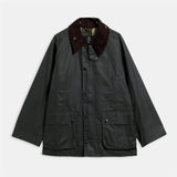Oversized Bedale Waxed Jacket - Sage