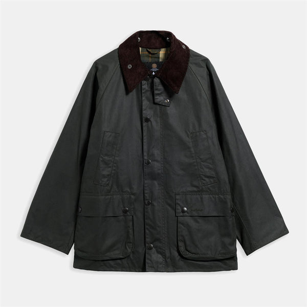 Oversized Bedale Waxed Jacket - Sage