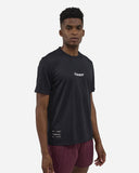 Cheque Jacquard Short Sleeve Tee - Black