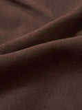 Pleated Track Pant Comfort Moleskin - Brown