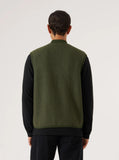 Zip Waistcoat Wool Fleece - Olive