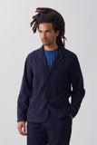 Fine Cord Server Suit Jacket - Dark Navy