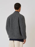 Advance Cardigan Wool Fleece - Grey Marl