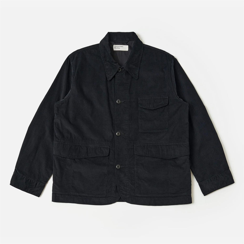 Organic Fine Cord Duty Jacket - Black