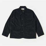 Organic Fine Cord Duty Jacket - Black
