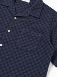 Dot Waffle Road Shirt - Navy
