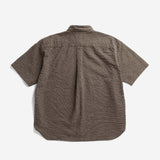 Espevik Oversized Check SS Shirt- Taupe