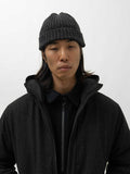 Ribbed Beanie - Merino Wool Cashmere - Black