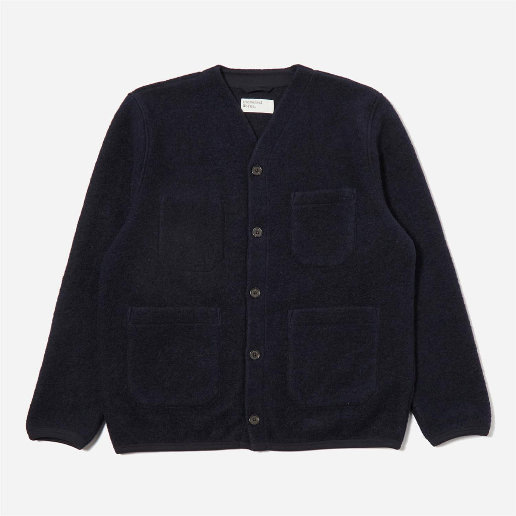 Cardigan Wool Fleece - Navy