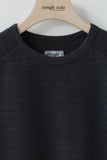 Dyed Stripe Half Sleeve - Navy