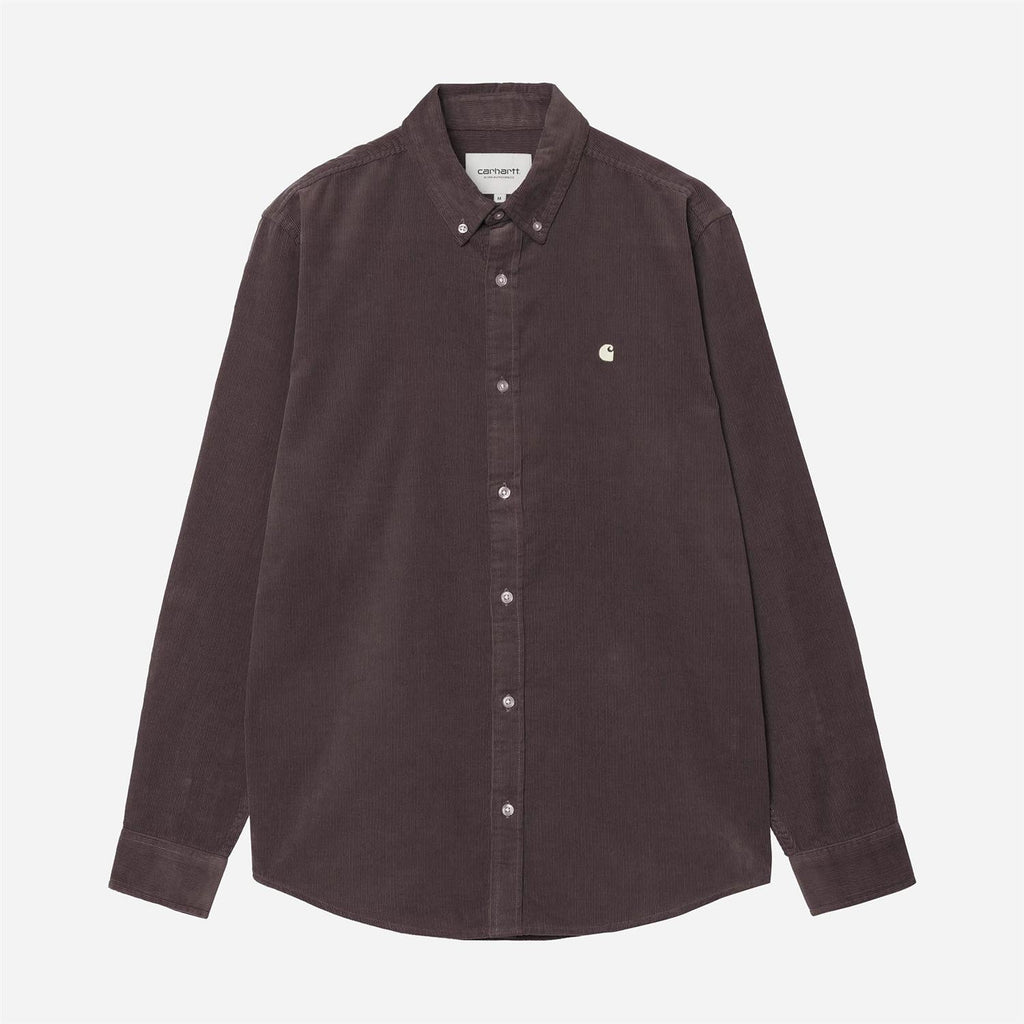 L/S Madison Fine Cord Shirt - Shale/Wax