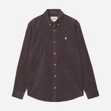 L/S Madison Fine Cord Shirt - Shale/Wax
