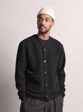 Cardigan Wool Fleece - Black