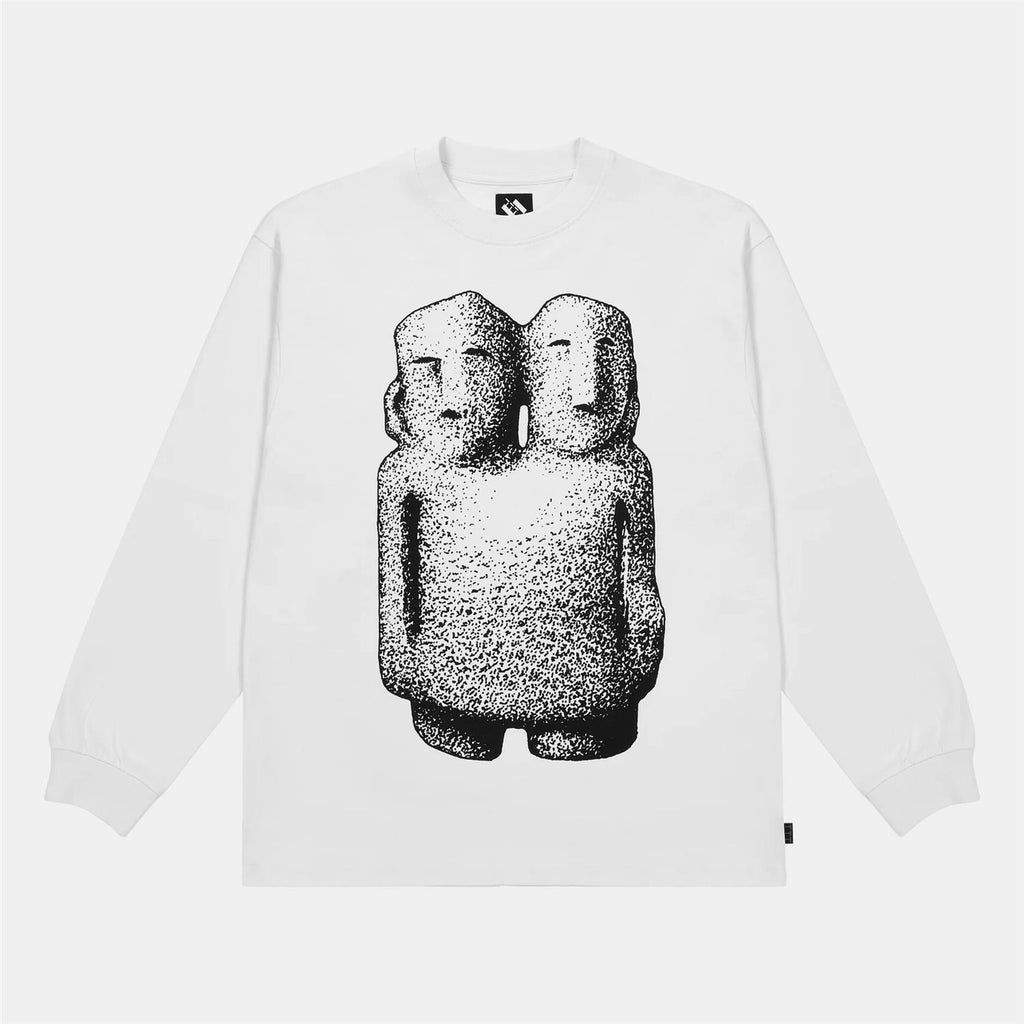 Double Headed Long Sleeve - White