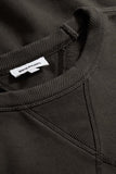 Gilja Brushed Diagonal Cotton Fleece Sweatshirt - Beech Green