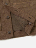 Advance Cardigan Wool Fleece - Brown Marl