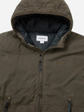 Washed Down Puffer Jacket - Olive Brown